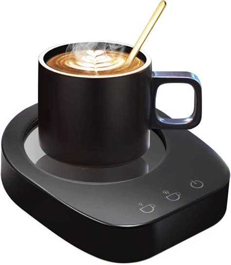 coffee mug with electric warmer|110v desk cup warmer adjustable.